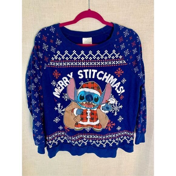 Disney Ugly Christmas Sweater Lilo & Stitch Merry Stitchmas Light-Up Size 3XL - Picture 1 of 10